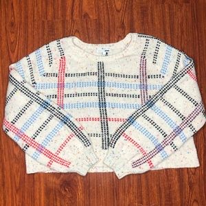 Cropped Plaid Sweater